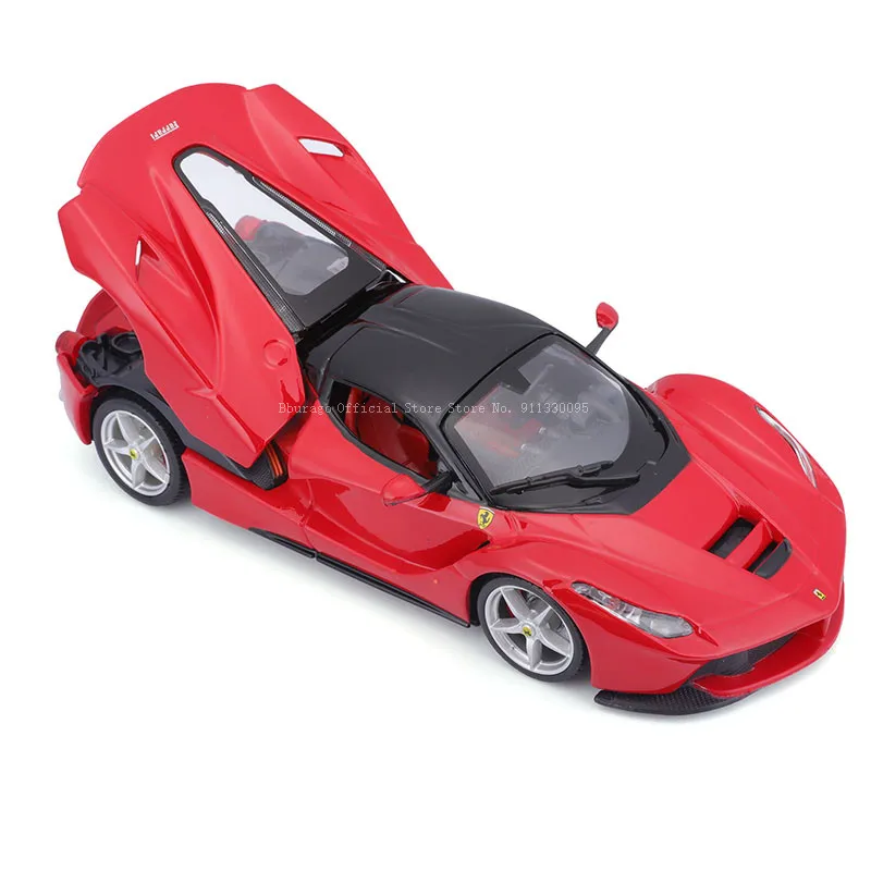 Bburago-Modèle réduit de Ferrari LAFerrari Aperta, véhicule de luxe en alliage moulé sous pression, échelle 1:24, jouet de collection, idée cadeau