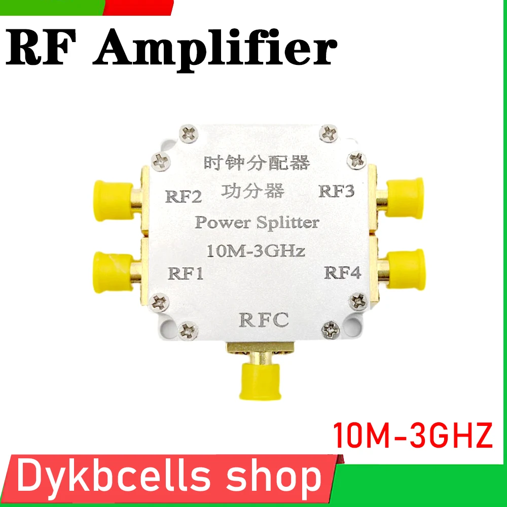 

SMA RF power divider 10M-3GHZ clock divider power divider 1 TO 4 FOR Ham Radio amp power divider