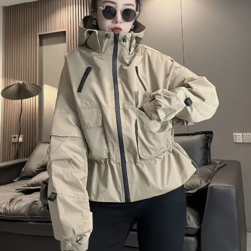 2025 Spring New Western Style Workwear Jacket for Outdoor Slimming Korean Version Versatile Jacket for Wearing Outside