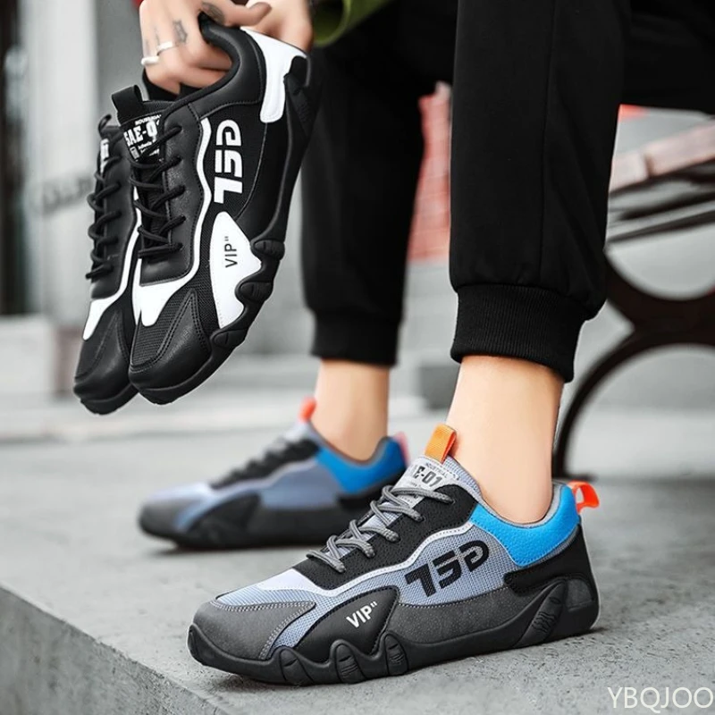 Large Size Spring and Autumn New Thick Sole Height Increasing Casual Men's Shoes Niche Trend Versatile Flat Sports Men's Shoe
