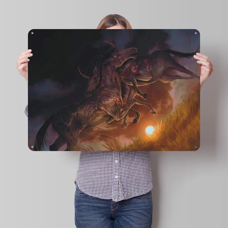 Renaissance Poster Retro 3D Printed Metal Signs Customized Wall Hanging Gift for Decor Room Decoration Gaming House Tin Sign