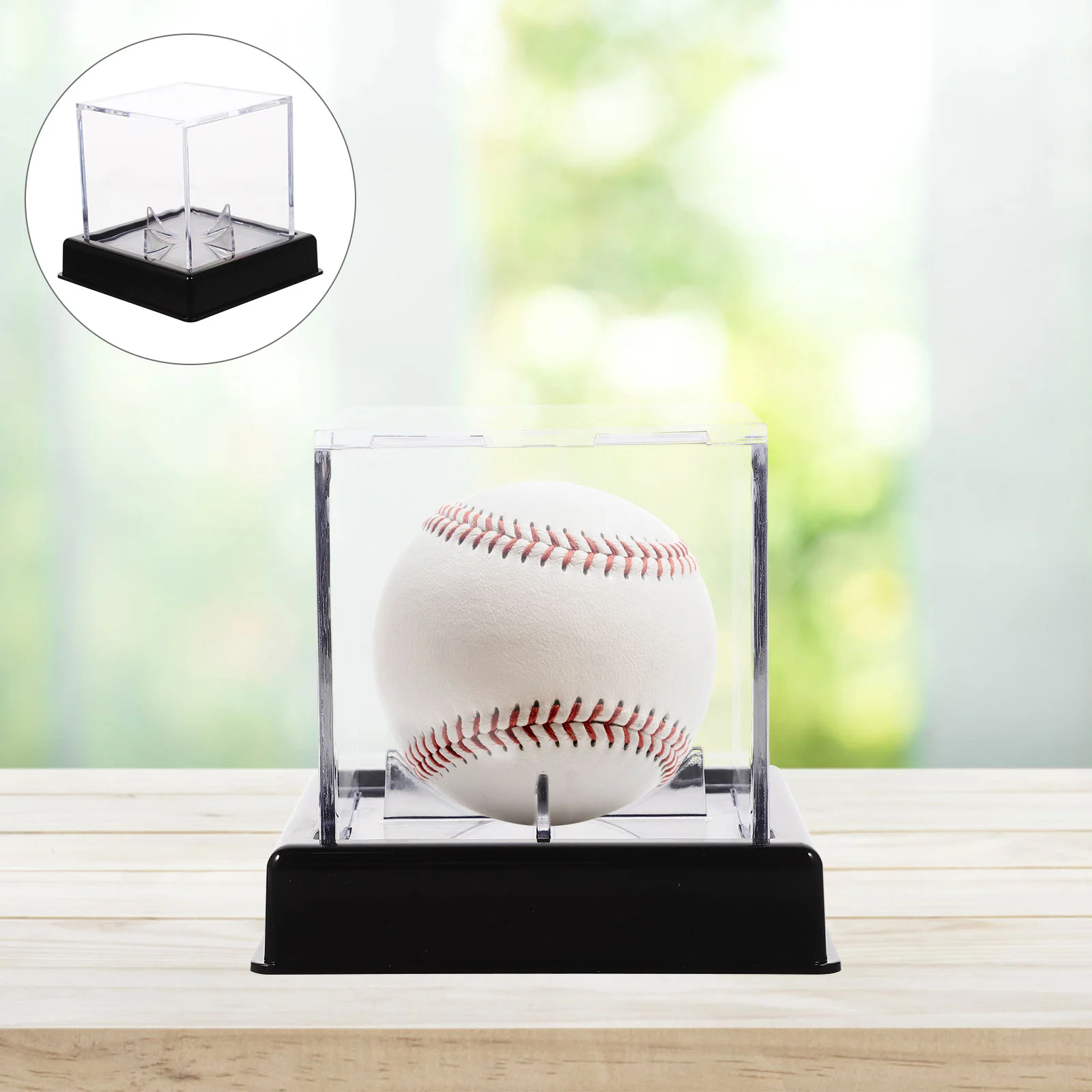 

Baseball Storage Box Decorative Case Audience Display Acrylic Holder Showcase High-grade Material Cases for Balls Multipurpose