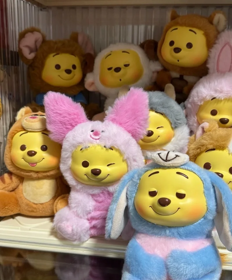 

Genuine Pooh Bear Pendant Blind Box Naughty Party Series Vinyl Toy Cute Anime Figure Desktop Ornament Perfect Birthday Gifts