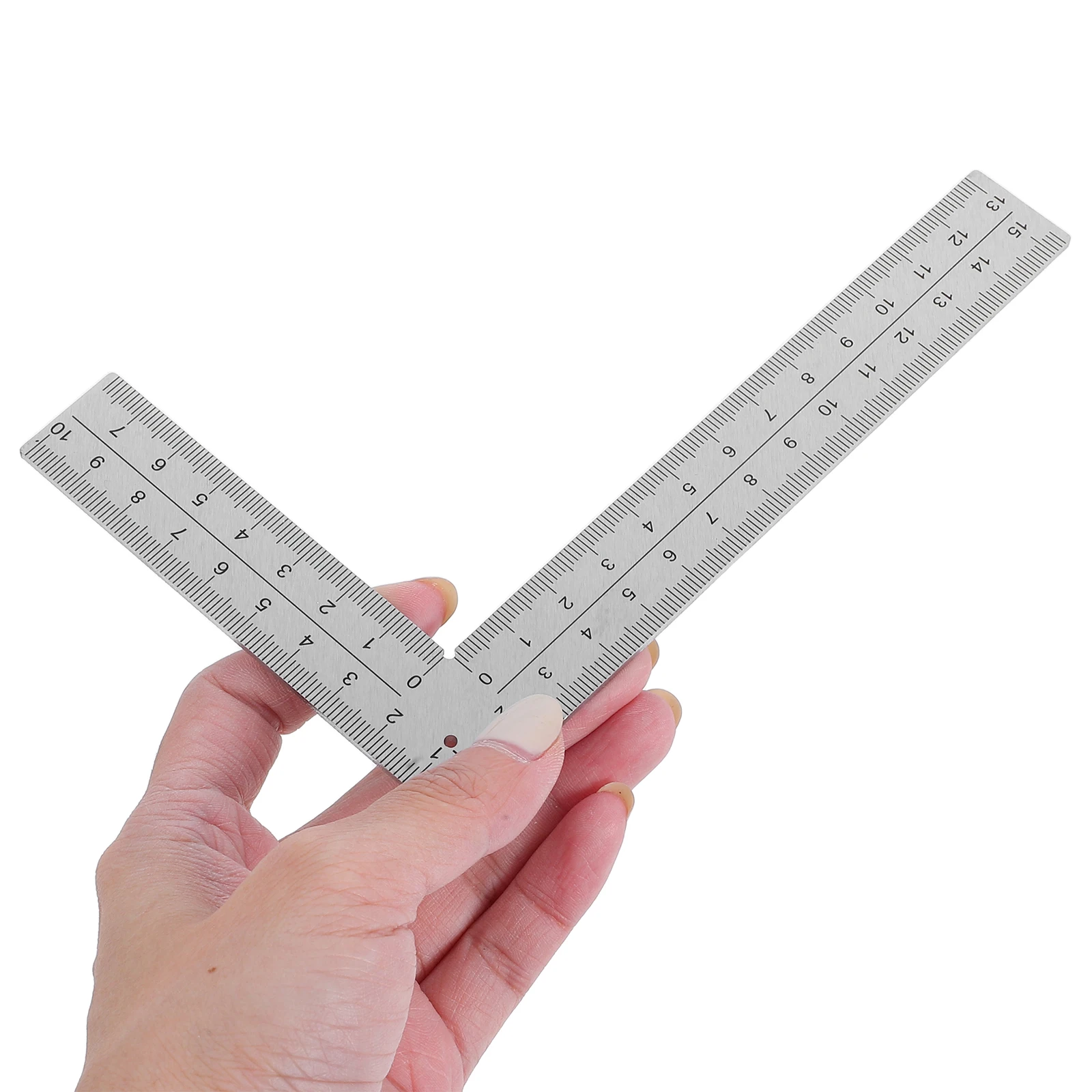 

Right Angle Ruler Stainless Steel L Shaped Carpenter Square Heavy Duty 90 Degree Drafting Measuring Tool for Woodworking Framing