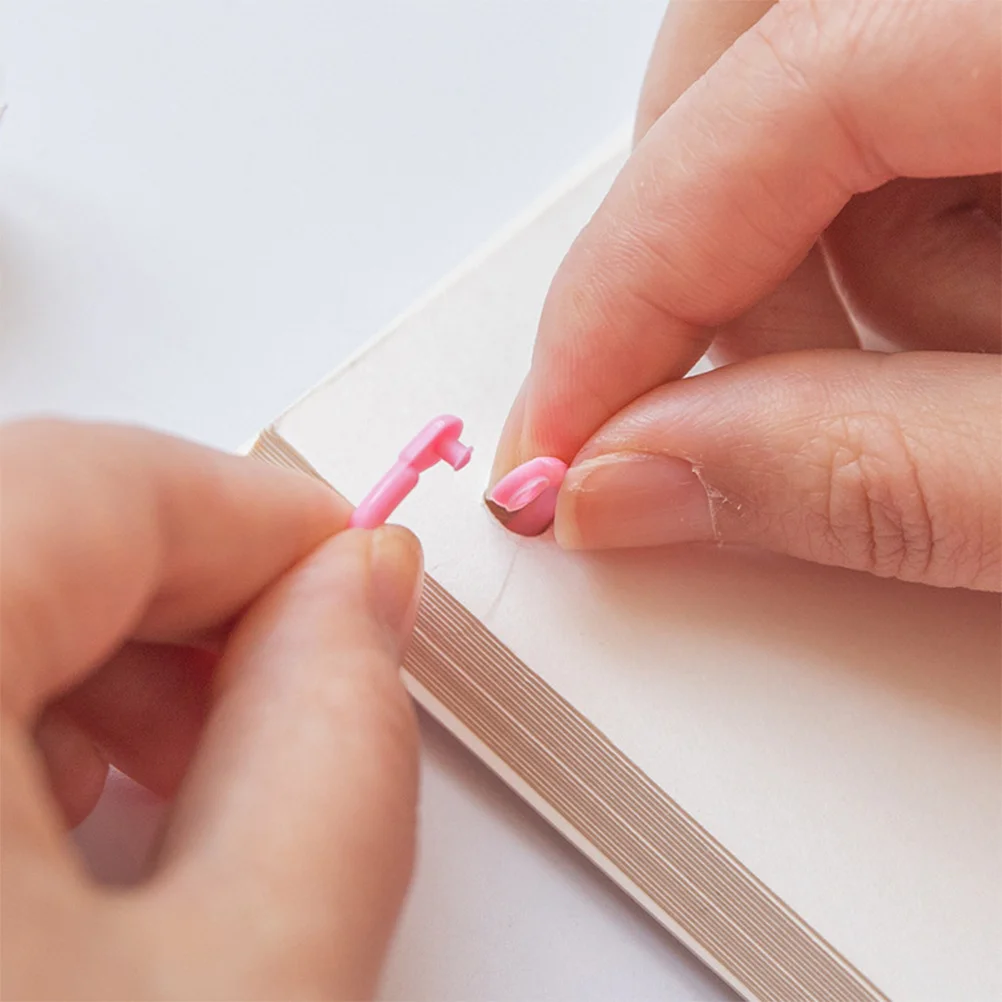 

32Pcs Binder Rings Plastic Book Circles Household Office Supply Heavy Duty Smooth Edge for Memo Filing Portable Binder