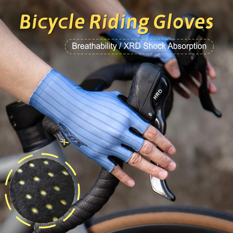 BATFOX Cycling Sports Gloves Half Finger Men Women Summer Thin Breathable Shock-Absorbing Road Mountain Bike MTB Bicycle Equip
