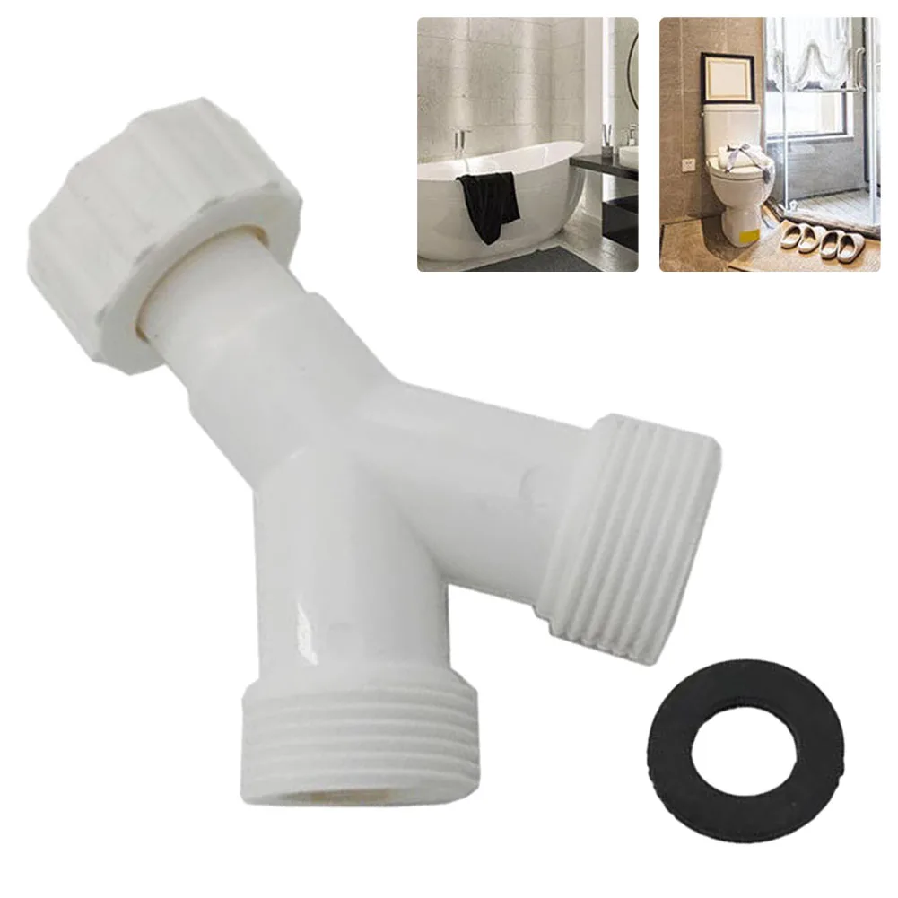 Dishwasher Washing Machine Y Tee Connector Adapter Double Inlet Junction Split Pipe Connection Three-Way Adapter