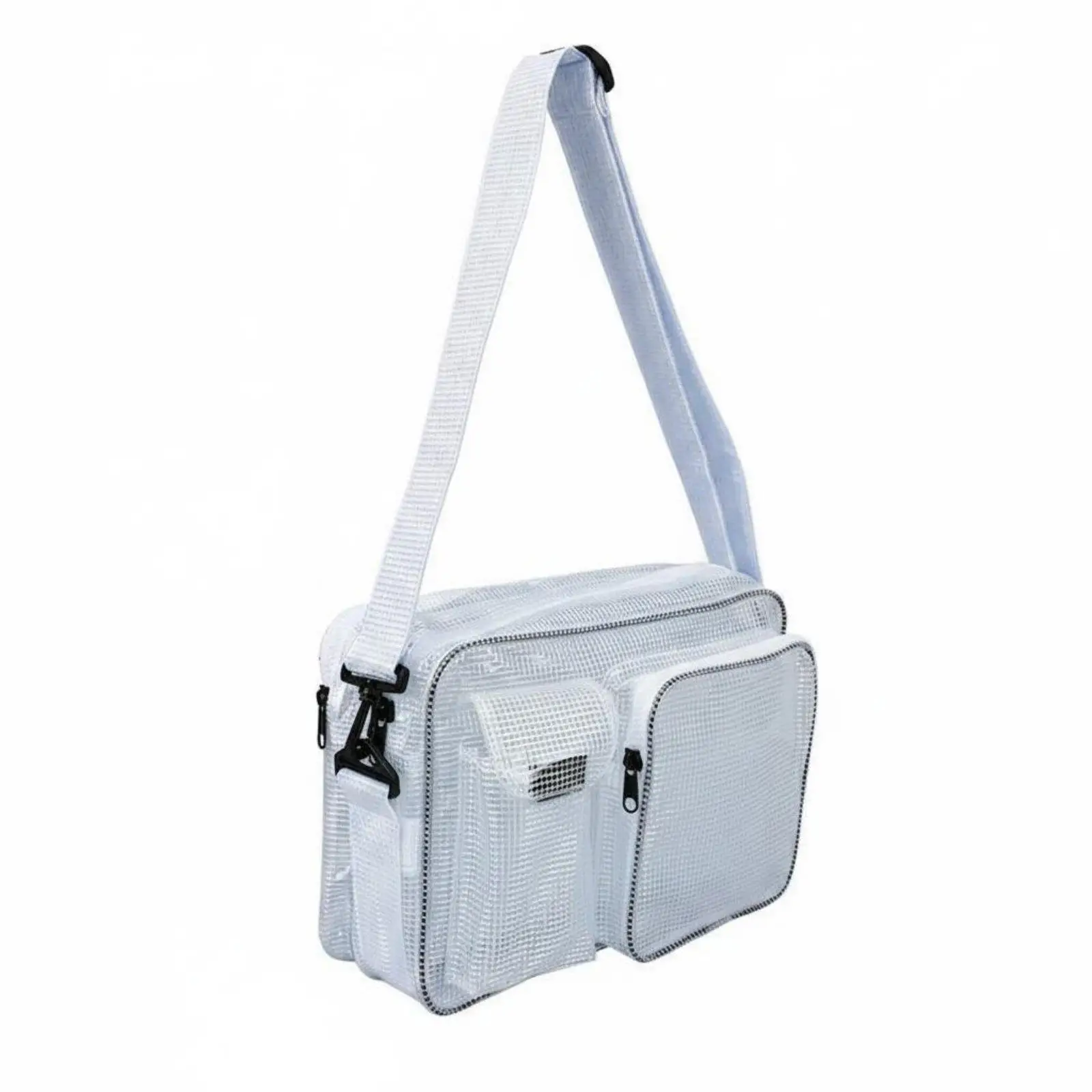 Cleanroom Shoulder Bag Anti Static Tool Pouch Transparent PVC Storage for Electronics Workers Daily
