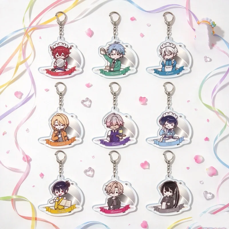 2026 Lovely Products New Style Anime Toxic-a-Holic Acrylic Pendant Keychain 6CM Anime Merchandise D.s,Jill,Viper,Lico,Spica