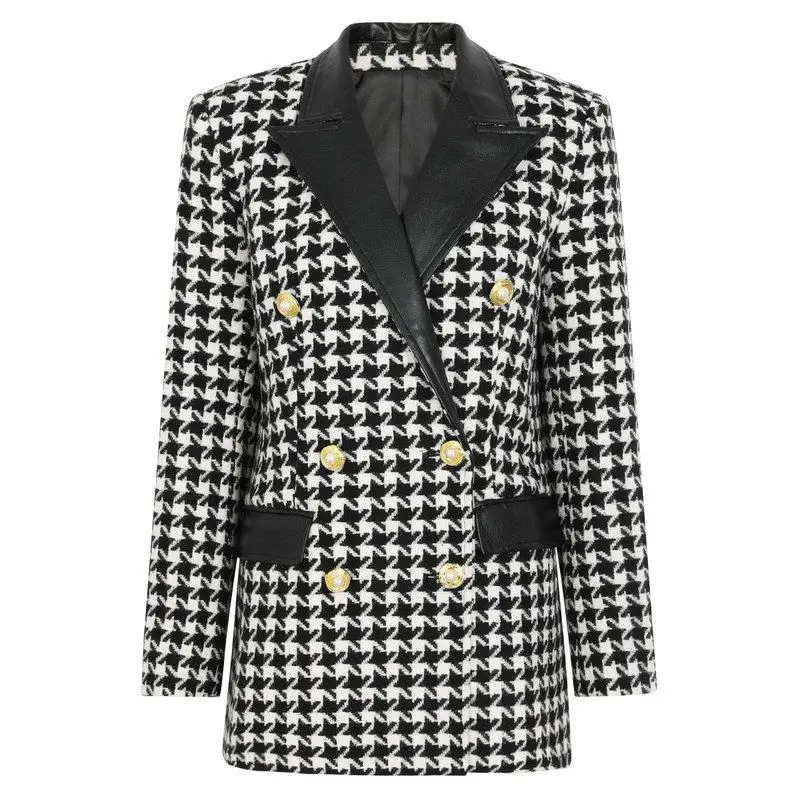 

Ele Long Sve Suit Top Commute Faionable Lady's Outerwear Straight Cut Chinese Made Spring 2026 Double Breasted