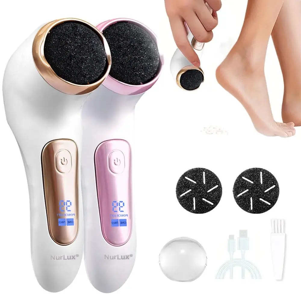 Electric Callus Remover Foot File Set, Remove Dead Skin Hard Skin Cracked Heels, Pedicure Tool Kit for Feet Care