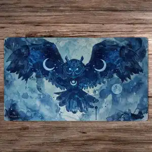

Night Owl 24x14 Playmat Game Mat Pc Accessories Extended Pad Desk Interior Desk Mat Gaming Mats Gamer Mousepads Setup Desktop