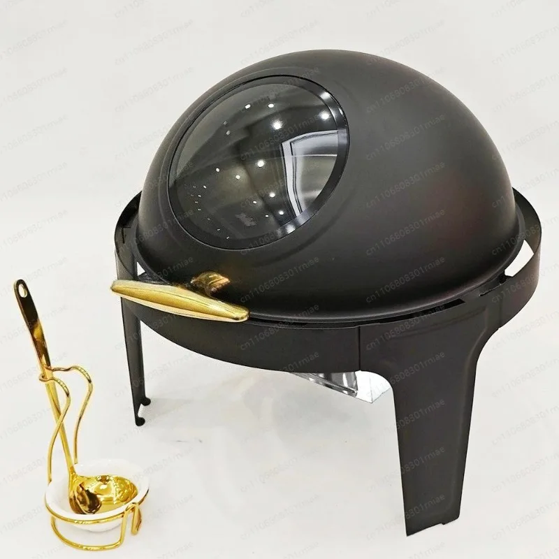 White Spherical Alcohol Stove Stainless Steel Buffet Stove Hotel Breakfast Buffet Stove Chaffing dish