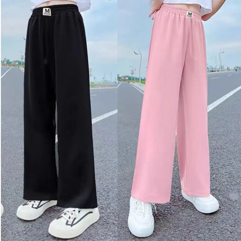 2023 Summer Girls Casual Thin Soft Pant Trousers