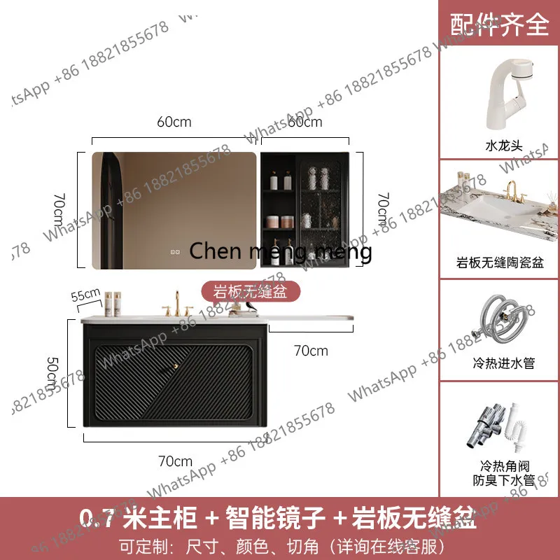 Rubber Wood French Bathroom Cabinet DuPont Corian Integrated Basin Toilet Extended Side Side Cabinet