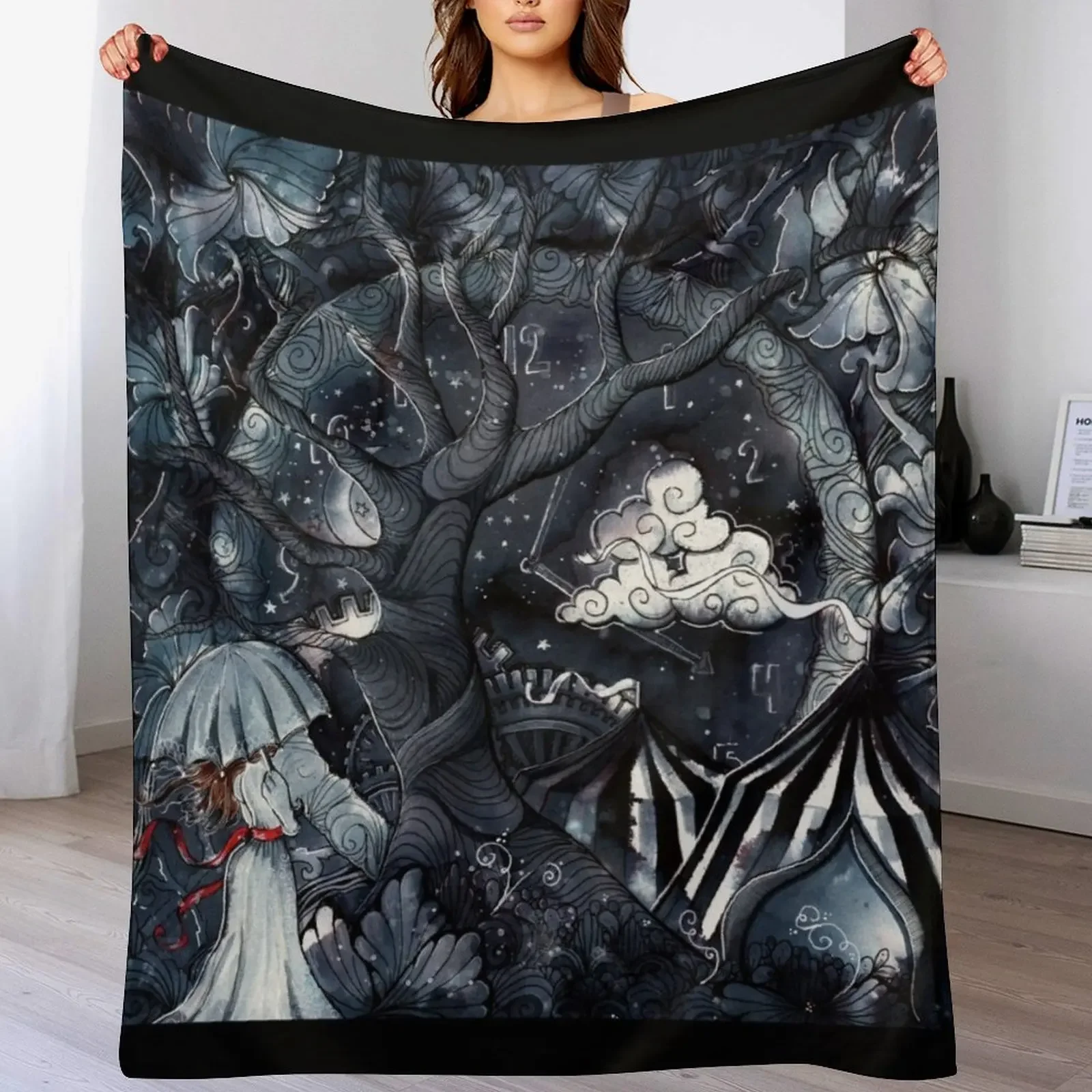 The night circus Throw Blanket Soft Comfort Blanket for Reading Watching TV