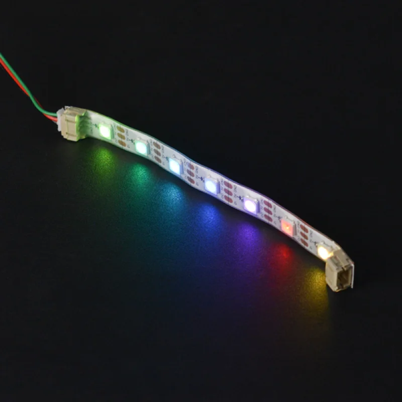 WS2812 RGB Full Color Light Strip 5V Atmosphere Light Programmable 7 Beads