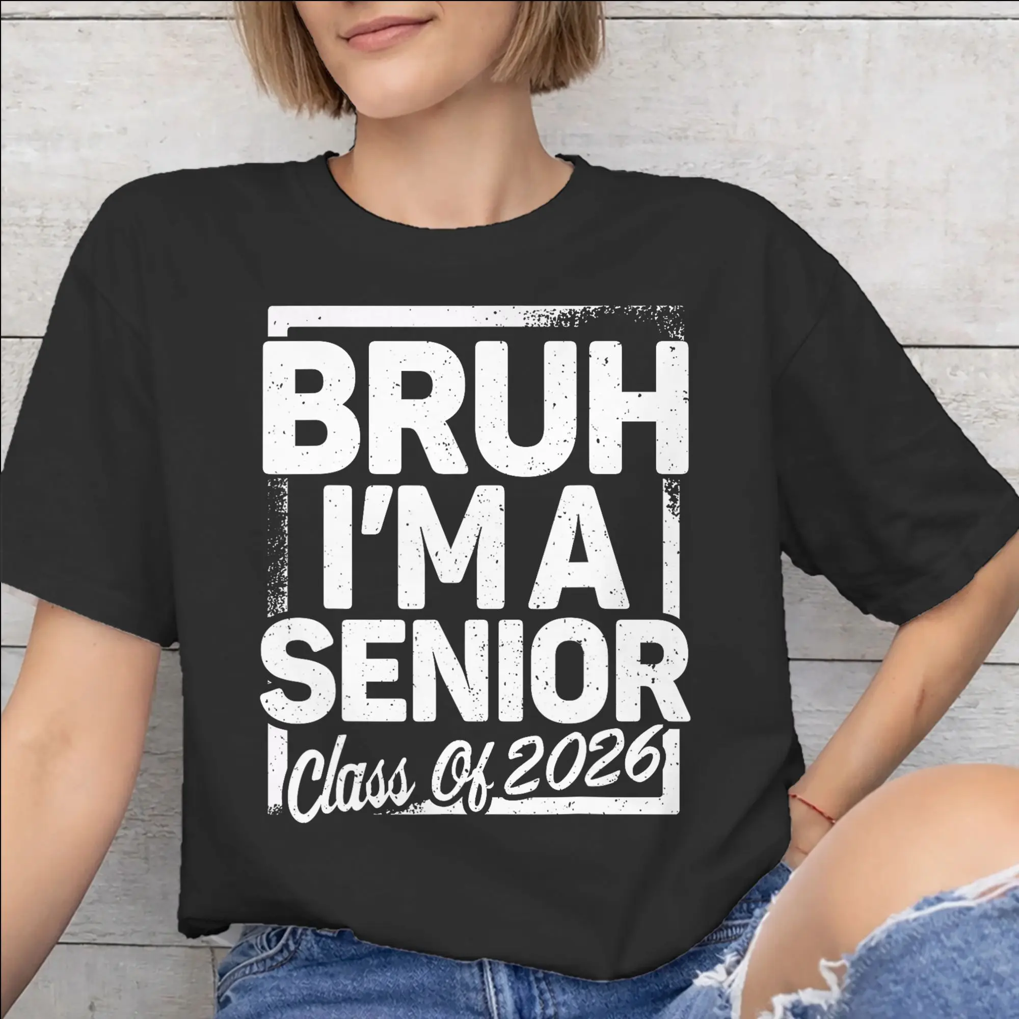 Printed Class of 2026 Senior Graduation T Shirt For Unisex  Pure Cotton Tee Shirt Short Sleeve Clothes