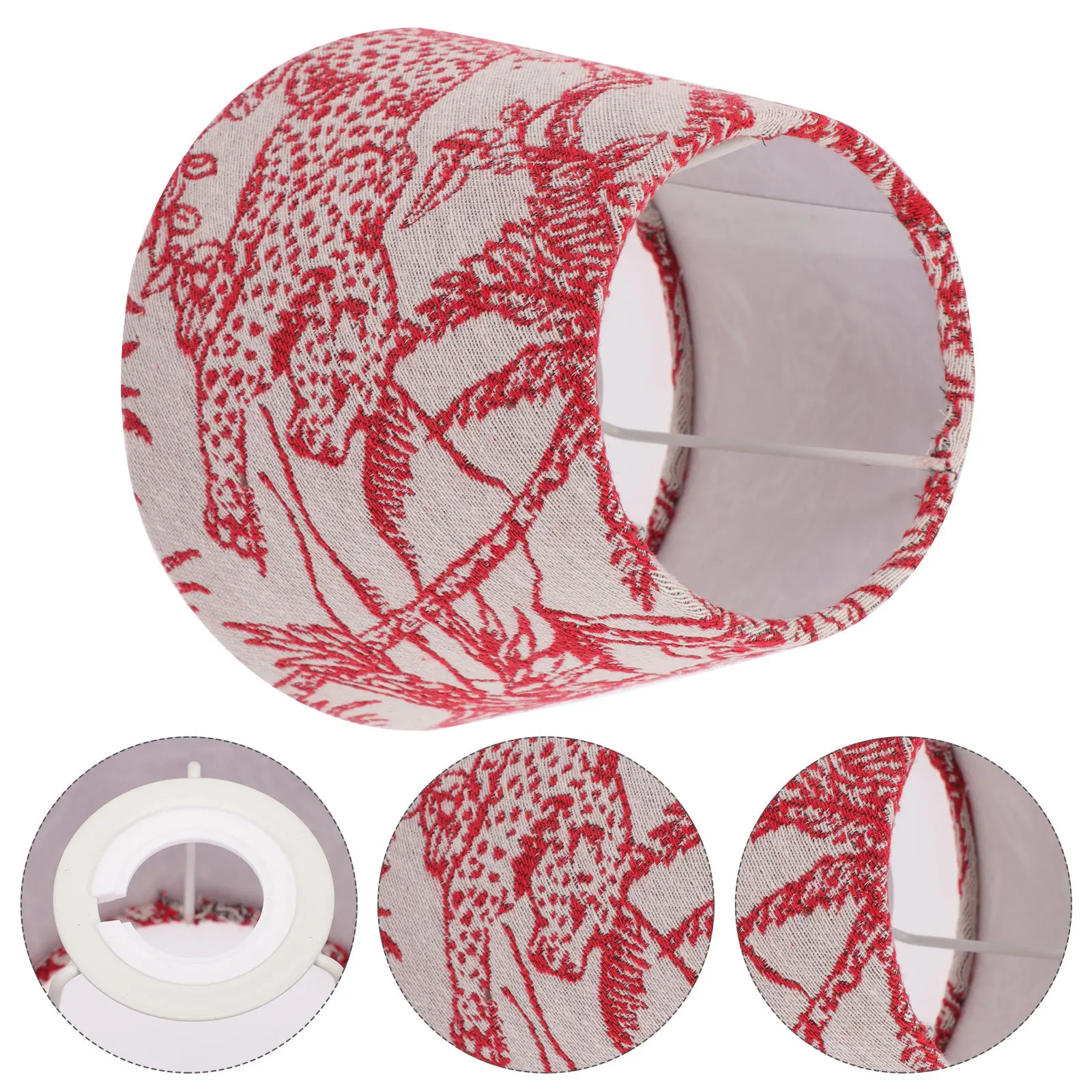 

Creative Embroidery Lampshade Premium Iron Soft Light Tabletop Lamp Shade Elegant Room Decoration Lamp Shade Lampshade Cover