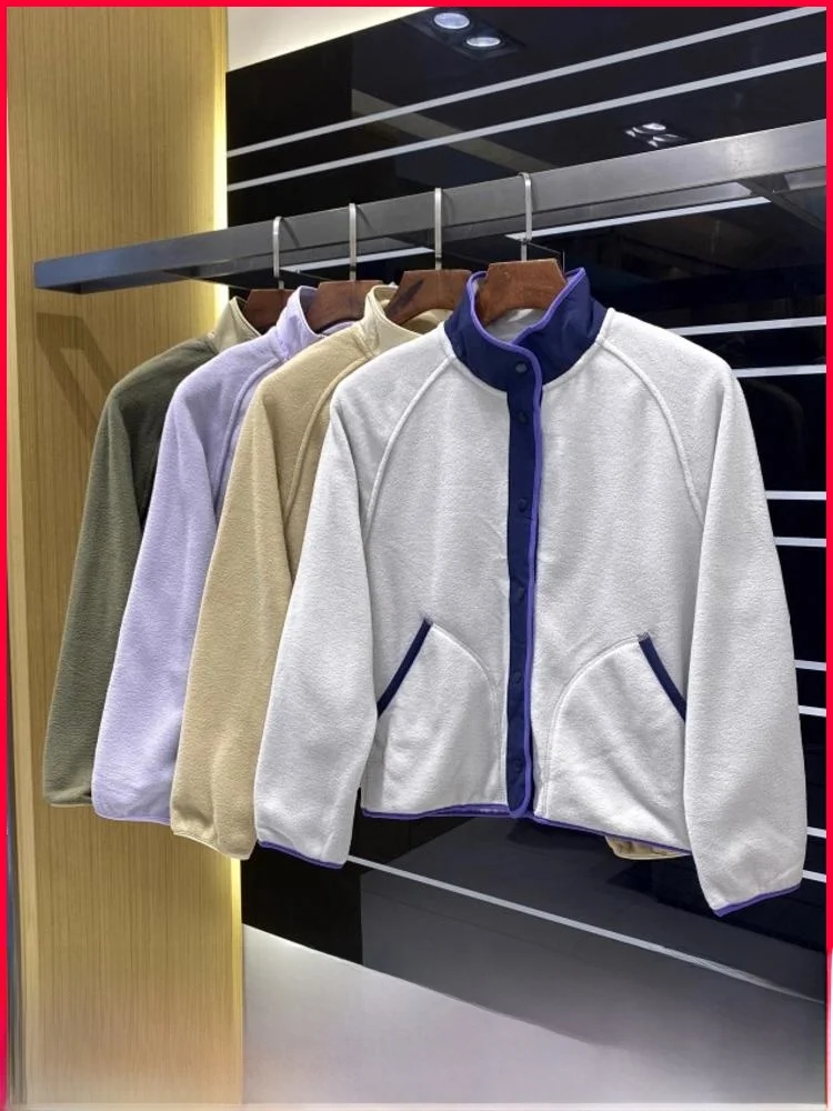 

Autumn Winter Loose Lightweight Fce Open Cardigan Outerwear Warm Outdoor Windproof Women's Inner Vest Polyester Fiber