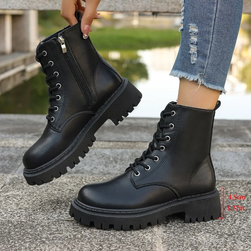 جديد 2025 شتاء ناعم جديد عصري وبسيط الأكثر مبيعًا ملابس مريحة للنساء كلاسيكية متوسطة الجودة أحذية عصرية قصيرة دافئة #4
