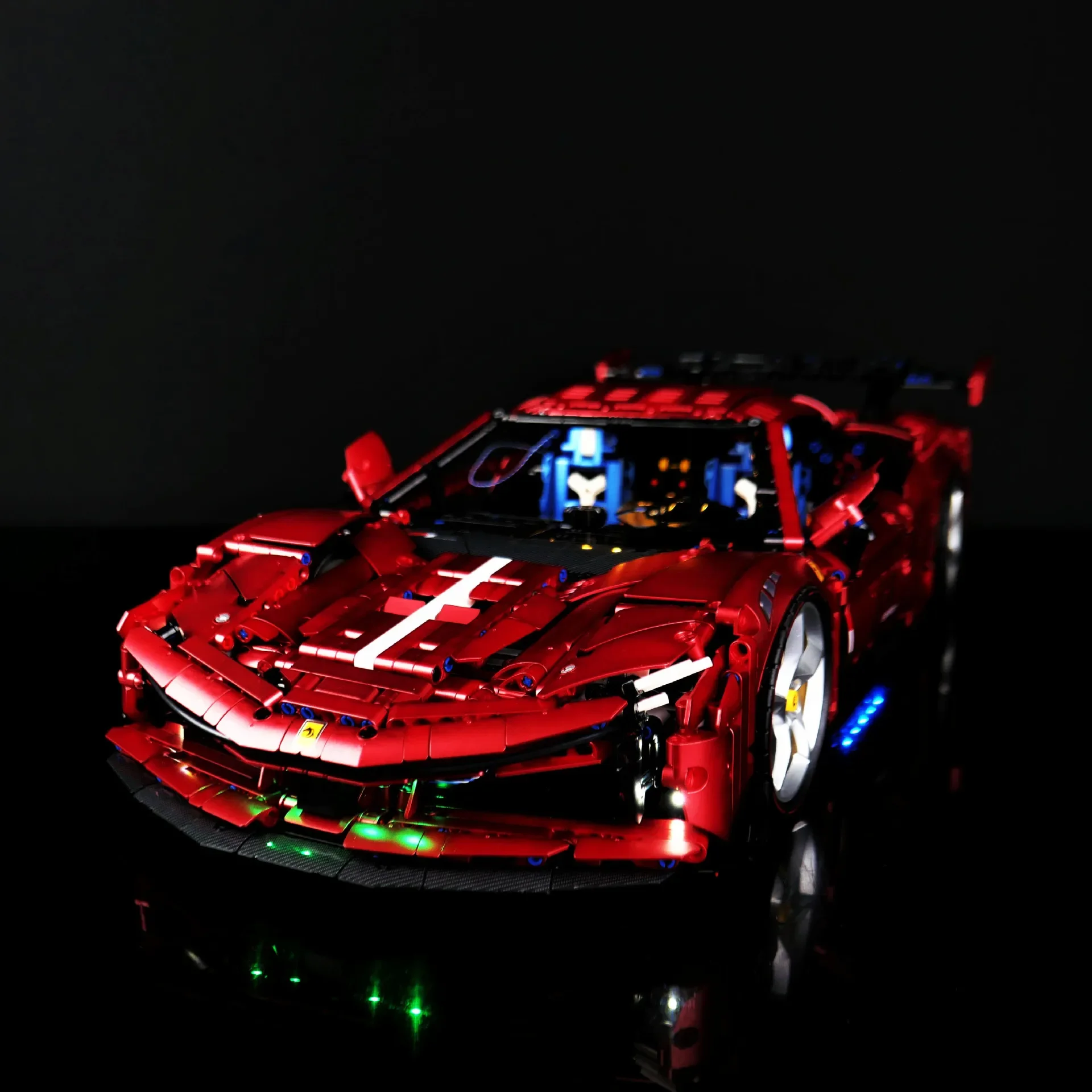 DIY RC LED ライトキット レゴ 10623 テクニカルスポーツカー用 (LED ライトのみ、ブロックモデルなし)