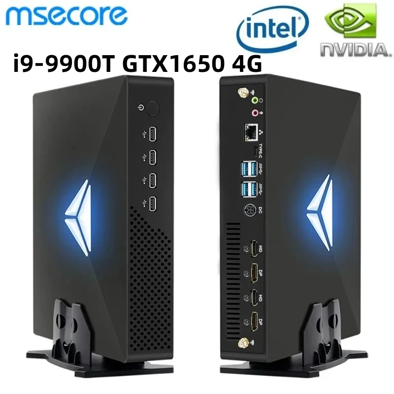 

MSECORE MV200 Intel Core i9-10900F GTX1650 4GB Dedicated Card Game Mini PC Windows 11 Desktop Computer NVME SSD 2*DDR4 4K wifi6