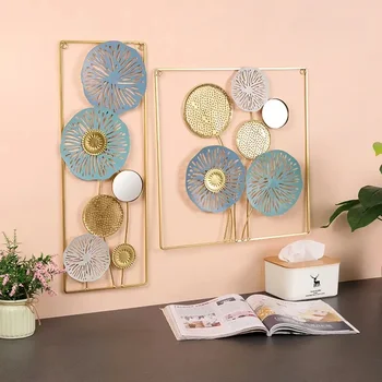 거울 벽 예술 현대 벽 조각 예술 홈 장식, 다기능 라운드 금속 벽 예술 장식, 유연한 미니멀리스트 거울