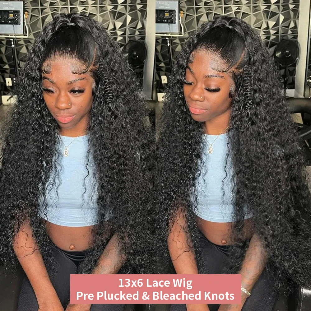 Water Wave Lace Front Wig 300 Density 13x4 13x6 Hd Lace Frontal Full 360 Curly Human Hair Wig For Women Deep Wave Human Hair Wig