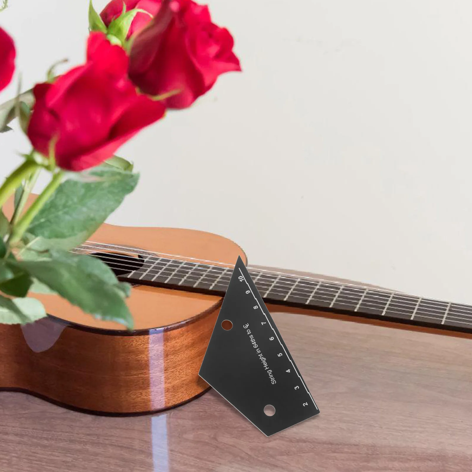 

Portable Guitar String Action Ruler For Electric Bass String Measuring Gauge Tool Setup Kit Fret Rocker Measurement Accessories