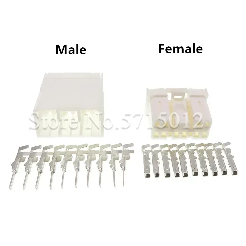 10 Hole Auto Electric Connector Pin Socket Wiring Harness Plug Female Male Sockets 174465-1 368506-1
