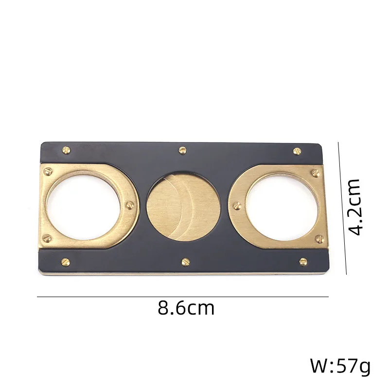 Square Stainless Steel Cigar Cutter New Metal Classic Guillotine Scissors Gift gold Portable Smoking Accessories Gifts For Man