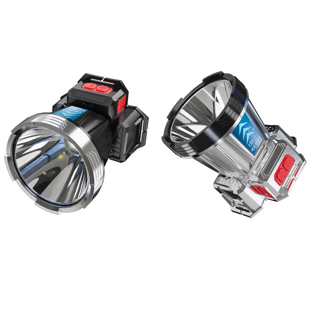 Nuove luci ad alta potenza ricaricabili a Led Super luminose torcia ad alta luminosità di emergenza di ricarica per esterni O8b6