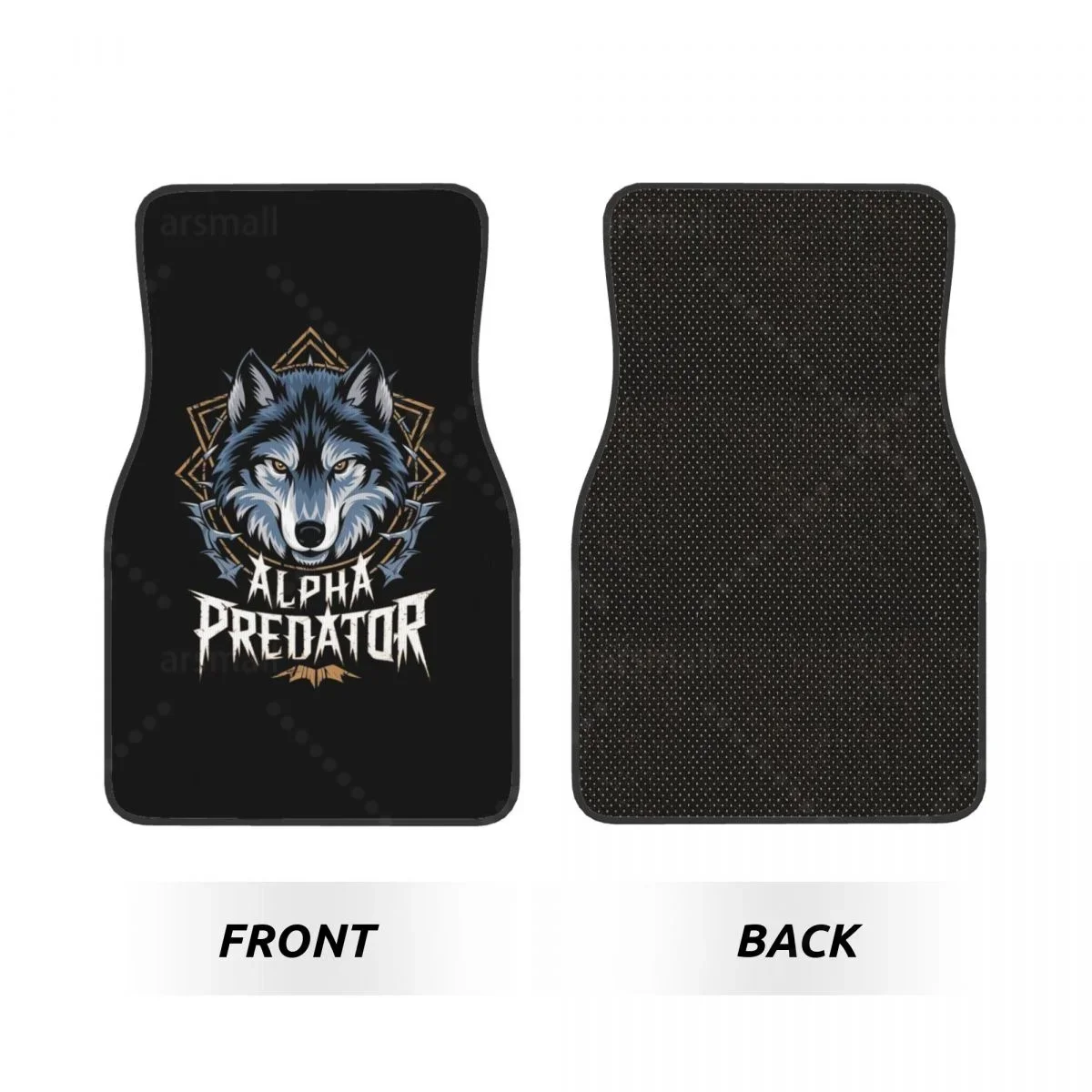 

Wolf Car Floormat Heavy Duty Front Rear Rubber Floor Mats Carpet Floor Protection Fits Most Vehicles