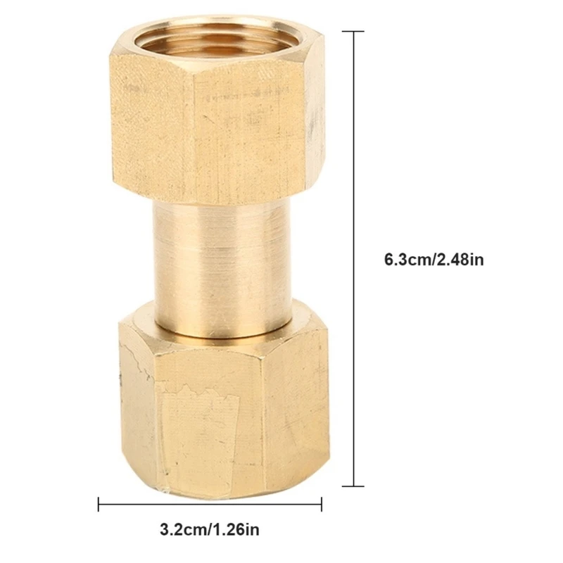 Messingadapter zum Verbinden von CO2-Tanks mit den Argon-Reglern CGA 320/580 B03D