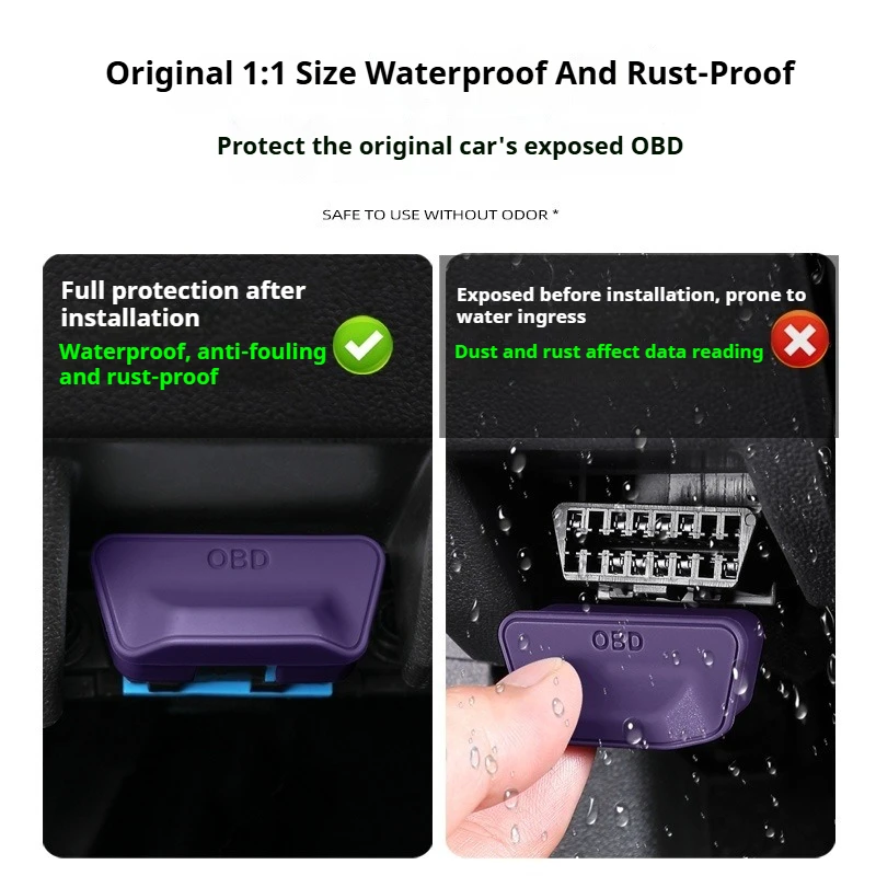 For Leapmotor C11 10 16 B10 B01 Lafa5 Car OBD Diagnostic Interface Protective Cover Silicone Dust  Protective Cover Modification