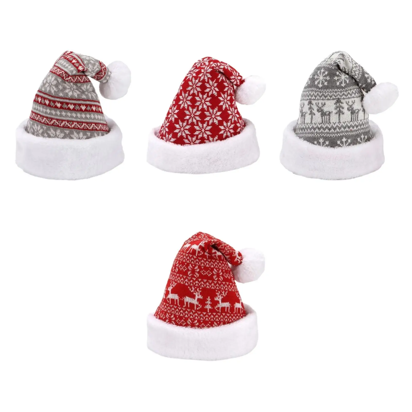 

Christmas Hat Knitting Hat Knitted Hat for Christmas Party Birthday Gift Holiday