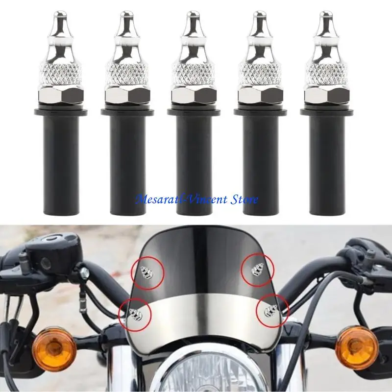 A70F Windschutzscheiben-Schraubensatz für Motorräder in Industriequalität, Motorrad-Windschutzscheiben-Hardware-Kits, langlebig – Detail 2