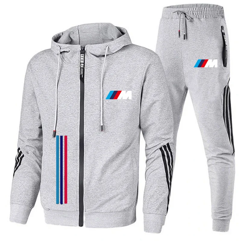 2025BMW Spring and Autumn New Men's and Women's Casual Suit Hooded Sweater Sportswear Two-Piece Set