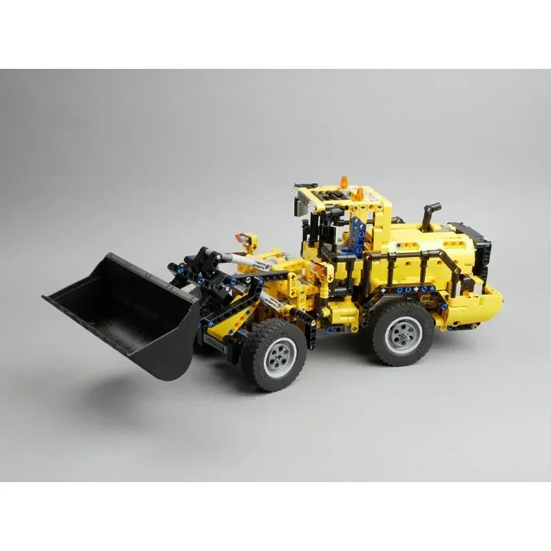 Cuillère à soupe urbaine MOC-38914 Bâtiment Ebimporter nuits Modèle Chargeur sur pneus jaune Excavator1079 Pièces Adulte Enfants Anniversaire Jouet Cadeau