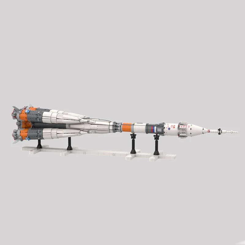 NEW 3743PCS Space Launch Vehicle Sojus-FG Russian Orbital Launch Vehicle DIY creative ideas Children Toy Gift technology blocks