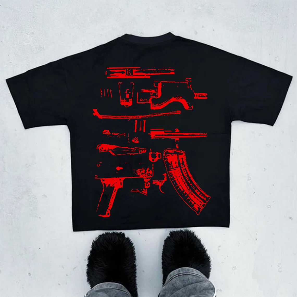 Vintage In Draco We Trust Print Graphics Cotton Casual T-shirt Men Y2K Short Sleeves Oversize T-shirt Streetwear Women Tee Tops