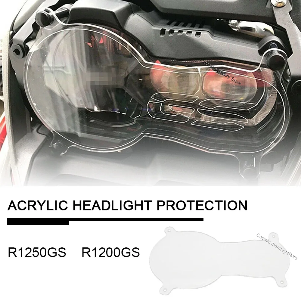 For BMW R1200GS R1250GS Motorcycle Headlight Protector Light Cover Protective Guard Acrylic - Image 2