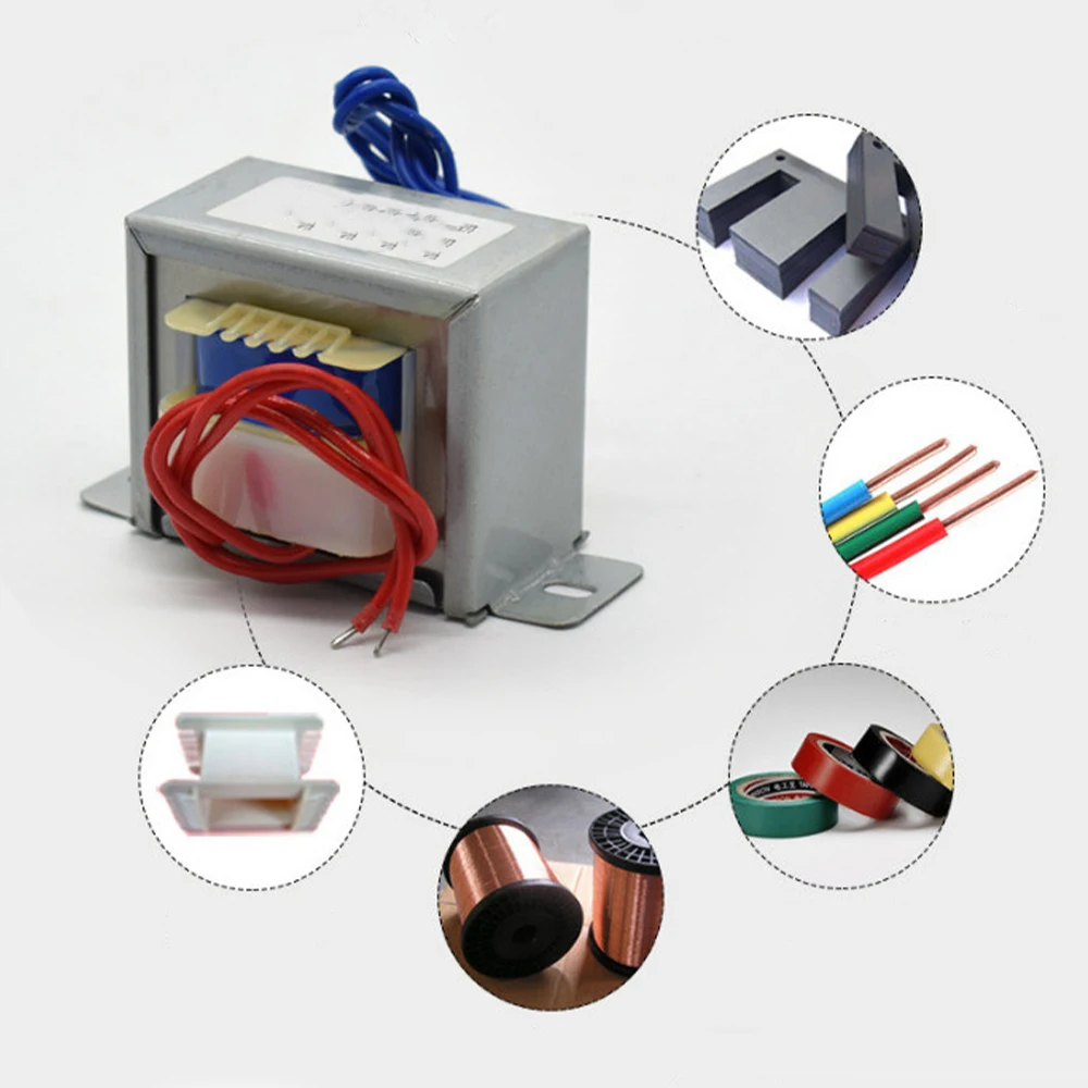 1Pcs EI48 Air Conditioning Transformer AC 220V To AC 11V 800mA 550mA External Cabinet Main Board 8W Pure Copper Enameled Wire