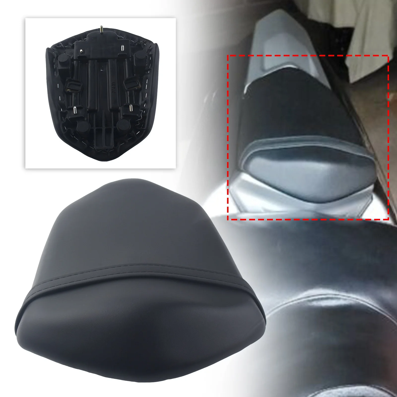 Motorcycle Black Rear Pillion Passenger Seat For Suzuki B-King GSX1300BK 2008-2012 2010