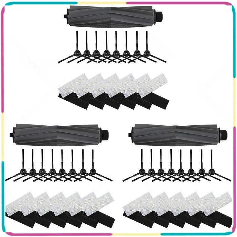 

B13C 3X Roller Side Brush Filter Replacement Kit For Osoji 950 Sweeping Robotic Vacuum Cleaner Accessories