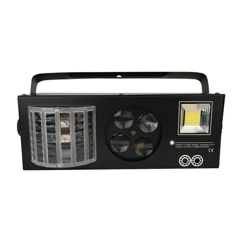 4-In-1 ضوء الليزر المنشط بالصوت KTV غرفة خاصة ستروب نمط فراشة تأثير ضوء بار شعاع الليزر لمرحلة الضوء #5