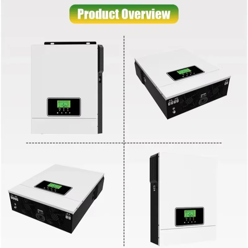 Hybrid Solar Inverter 48v 3200w Pure Sine Wave 3kva Grid Inverter for Solar Home System Lighting  3200w Solar Inverter