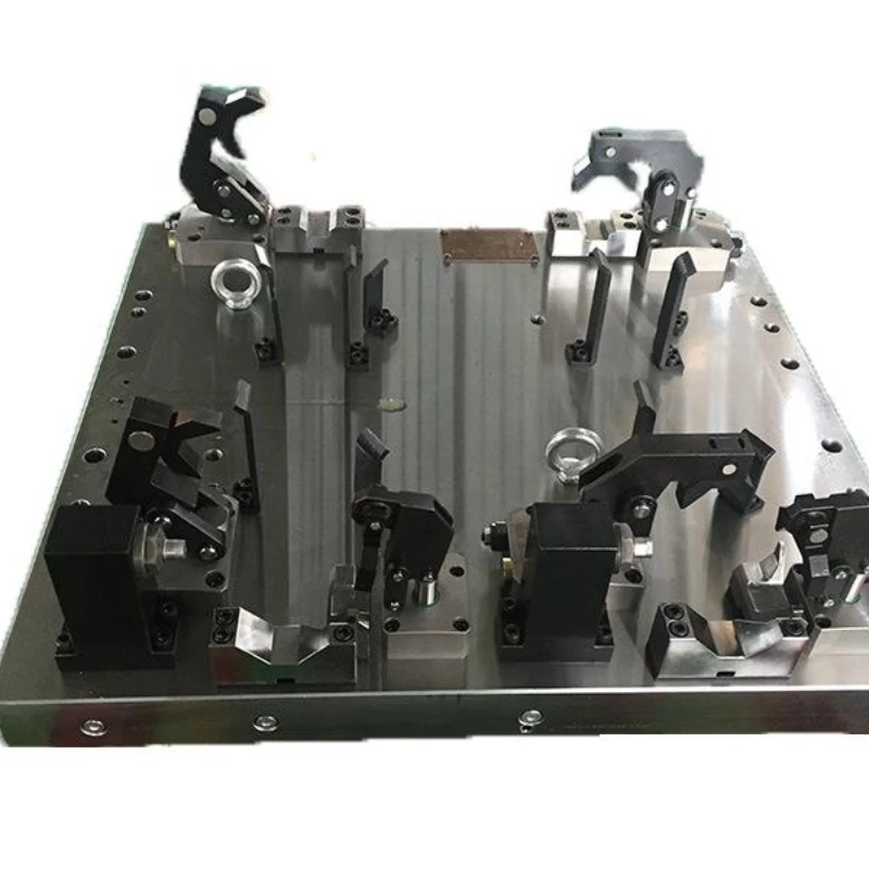 

Hydraulic tooling Automatic fixture Design and production Four-axis hydraulic station fixture Automotive parts fixture