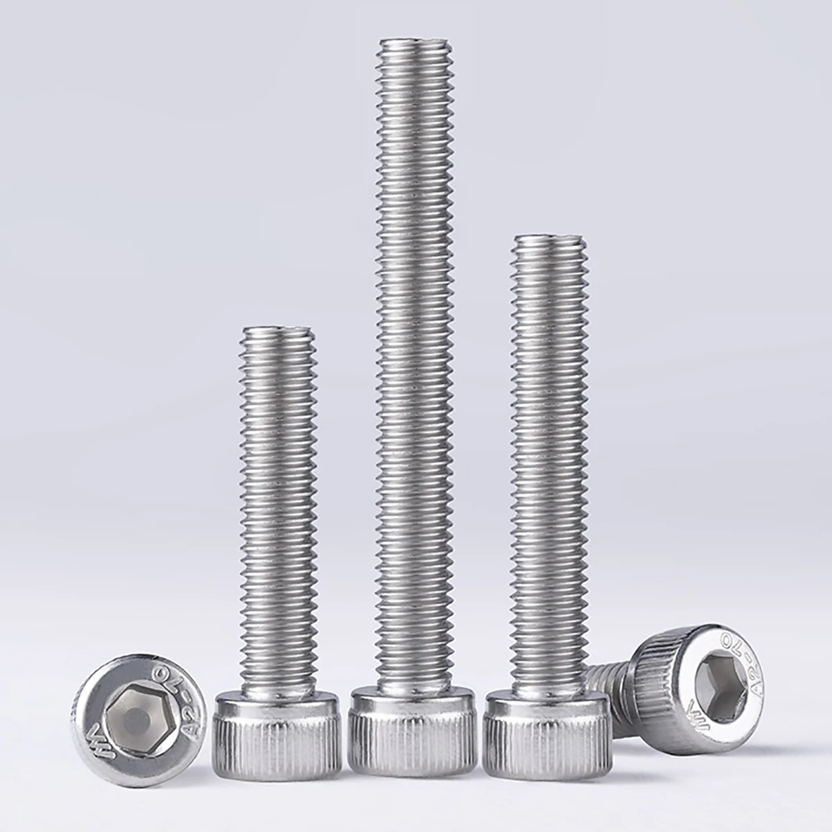 UNF 0#-80 UNC 2#-56 4#-40 6#-32 8#-32 10#-24 304 A2 Stainless Steel Hexagon Socket Head Cap Screw Allen Bolt DIN912 Full Thread